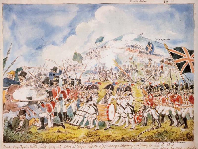 Thomas Pakenham A reconstruction by William Sadler of the Battle of Vinegar Hill painted in about 1880 Germany oil painting art